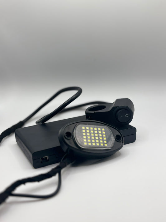 Battery powered rock light