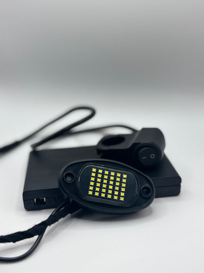Battery powered rock light