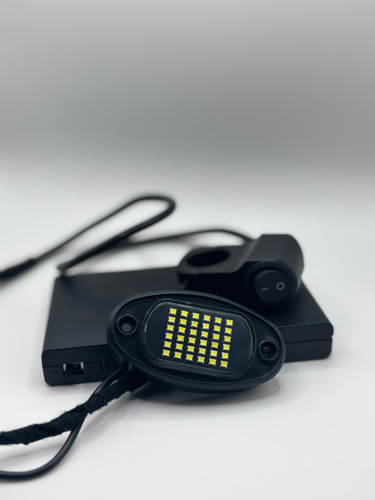 Battery powered rock light