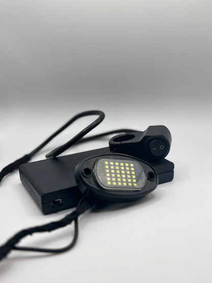 Battery powered rock light